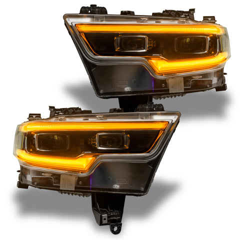 Oracle 19-21 RAM 1500 Projector LED Headlight DRL Kit - RGBW+A w/ BC1 Controller - 1448-335