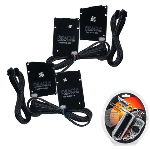 Oracle 19-21 Chevy Camaro LS/LT RGB+A Headlight DRL Kit - ColorSHIFT w/ RF Controller - 1418-330