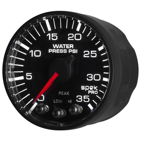 Autometer Spek-Pro 52.4mm 0-35 PSI Digital Stepper Motor Water Pressure Gauge - P343328