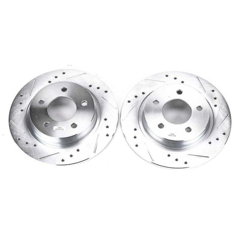 Power Stop 04-13 Mazda 3 Rear Evolution Drilled & Slotted Rotors - Pair - JBR1116XPR