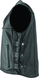 River Road Plains Leather Vest Black - Small - 094405