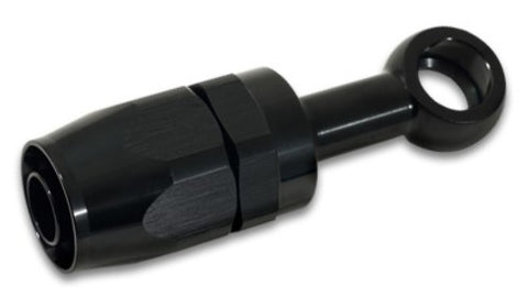 Vibrant -8AN Banjo Hose End Fitting for use with M18 Banjo Bolt - Aluminum Black - 24086