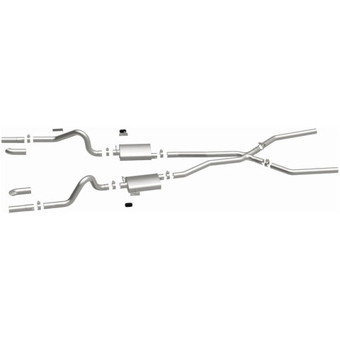 MagnaFlow SYS Cat-Back 67-70 Mustang 2.50inch w/Tru-X - 15816