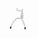 MagnaFlow 2025 Ram 1500 RHO SPEQ Series Black Chrome Cat-Back Performance Exhaust System - 19704