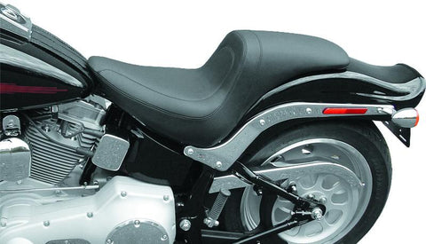 Mustang 06-17 Harley Softail Wide Tire (200mm) Fastback 1PC Seat - Black - 76388