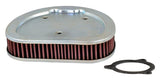 K&N Replacement Air Filter 1.625in H x 7.5in L for Harley-Davidson - HD-1508