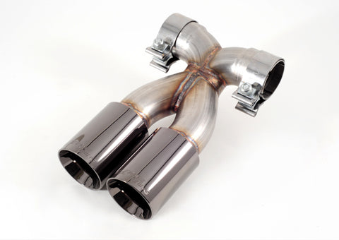 AWE Tuning Optional Porsche 987 Cayman/S Boxster/S Muffler Tip Set - Diamond Black - 3010-23014