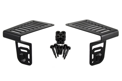 Diode Dynamics 18-21 Jeep JL Wrangler/Gladiator SS3 Cowl LED Bracket Kit - Yellow Sport - DD6555