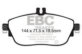 EBC 13+ Mercedes-Benz CLA250 2.0 Turbo Yellowstuff Front Brake Pads - DP42165R