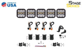 Diode Dynamics SS5 Pro Universal CrossLink 5-Pod Lightbar - Yellow Combo - DD7243