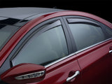 WeatherTech 15+ Hyundai Sonata Front and Rear Side Window Deflectors - Dark Smoke - 82790