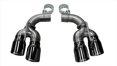Corsa 2017-24 Chevy Camaro ZL1 2.75in Inlet / 4.0in Outlet Black PVD Tip Kit (For Corsa ExhaustOnly) - 14774BLK