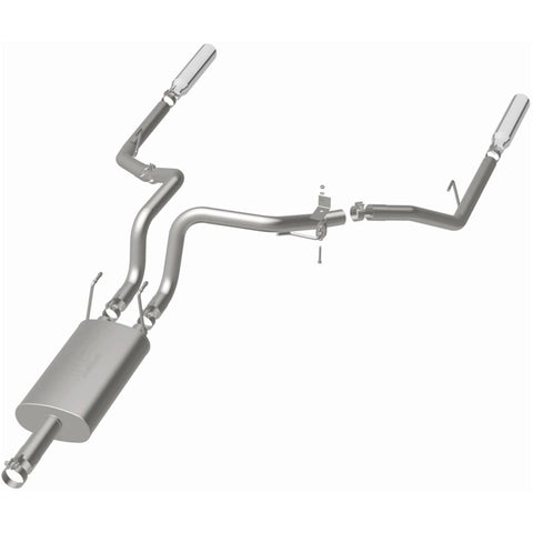 Magnaflow 09-13 Dodge Ram 1500 V6 3.6L Dual Spilt Rear Exit Polished Stainless C/B Perf Exhaust - 15249