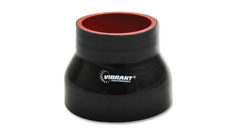 Vibrant Silicone Reducer Coupler 0.875in ID x 0.625in ID x 4.00in Long - Black - 19711