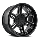 Mayhem 8117 Hermosa 20x10 / 8x165.1 BP / -25mm Offset / 130.8mm Hub Black/Milled Wheel - 8117-2181BM