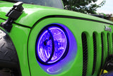 Oracle Jeep Wrangler JK 07-17 LED Waterproof Halo Kit - ColorSHIFT w/ Simple Controller - 3943-504