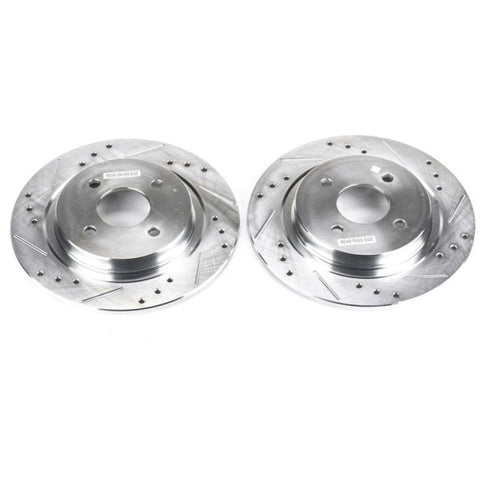 Power Stop 02-04 Ford Focus Rear Evolution Drilled & Slotted Rotors - Pair - AR8169XPR