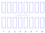 King Engine Bearings Porsche M 48.00/M 48.50 (Size +0.50mm) Connecting Rod Bearing Set - CR8046CP0.5