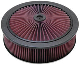 K&N X-Stream Top Filter Black 14 inch OD 5.125 inch Neck Flange 5.875 inch H - 66-3020