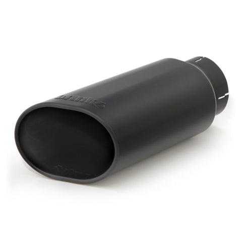 Banks Power Tailpipe Tip Kit - SS Obround Slash Cut - Black - 4in Tube - 5in X 6in X 14in - 52927