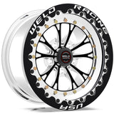 Weld Vitesse 15x12 / 5x4.5 BP / 7.5in. BS Black Wheel - Black Single Beadlock MT - 794B512214F