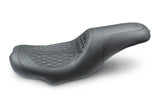 Mustang 08-20 Harley Electra Glide,Rd Glide,Rd King Tripper Fastback 1PC Seat w/Diam Stitch- Black - 75224