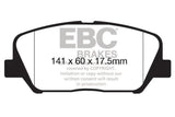 EBC 16+ Hyundai Veloster 1.6 Turbo Ultimax2 Front Brake Pads - UD1827