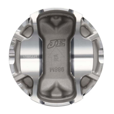 JE Pistons Nissan VR30DDTT 86mm Bore 10.2:1 CR -3cc Dish - Set of 6 - 346348
