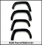 EGR 11-15 Ford Super Duty Bolt-On Look Color Match Fender Flares - Set - Carbon Black - 793814-G1