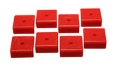 Energy Suspension Pad - Soft - 2-1/16in SQ x 3/8in ID x 15/16in H - Red - 9.9535R