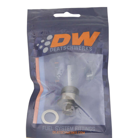 DeatschWerks 8AN ORB Male To 14 X 1.5 Metric Male (Incl O-Ring and Crush Washer) - 6-02-0609
