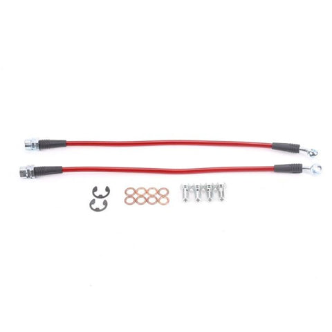 Power Stop 99-04 Ford Mustang Front SS Braided Brake Hose Kit - BH00007