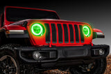 Oracle Jeep Wrangler JL/Gladiator JT LED Surface Mount Headlight Halo Kit - ColorSHIFT - 1214-330
