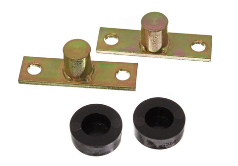 Energy Suspension 66-77 Ford Bronco 4WD Black Tailgate Hinge Bracket & Bushing Set - 4.9102G
