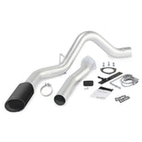 Banks Power 07-10 Chev 6.6L LMM ECSB-CCLB Monster Exhaust System - SS Single Exhaust w/ Black Tip - 47784-B