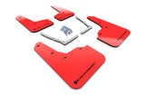 Rally Armor 16-21 Honda Civic Si Coupe Red UR Mud Flap w/ Black Logo - MF50-UR-RD/BLK
