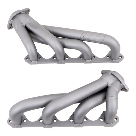 BBK 79-93 Mustang 351 Swap Shorty Unequal Length Exhaust Headers - 1-5/8 Titanium Ceramic - 1511