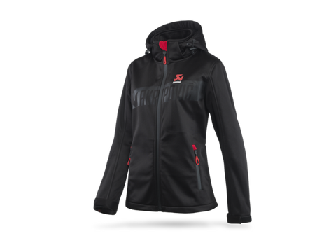 Akrapovic Womens Corpo Softshell Jacket Black - S - 802088