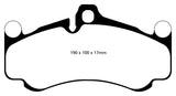 EBC 10-12 Porsche 911 (997) (Cast Iron Rotor only) 3.8 GT3 Yellowstuff Front Brake Pads - DP42094R