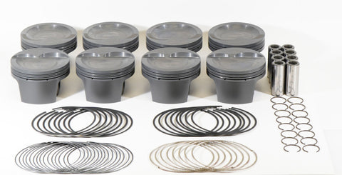 Mahle MS Piston Set SBF 410ci 4.040in Bore 4.000in Stroke 6.2in Rod .927 Pin -20cc 10.2 CR Set of 8 - 930248240