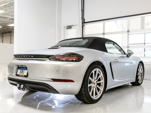AWE Tuning Porsche 718 Boxster / Cayman SwitchPath Exhaust (PSE Only) - Chrome Silver Tips - 3025-32020