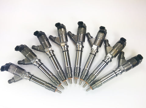 DDP 04.5-05 Chevrolet Duramax 6.6L LLY Reman Injector Set - 75hp (30% Over) - DDP LLY-75