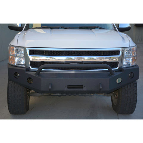DV8 Offroad 07-13 Chevrolet Silverado 1500 Front Bumper - Black Powdercoat - FBCS1-01