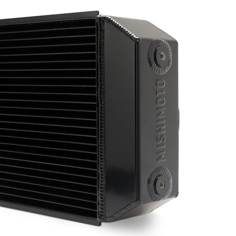 Mishimoto Universal Drag Race Performance Aluminum Radiator - Black - MMRAD-UNI-DRGBK