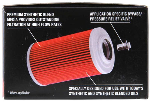 K&N Suzuki / Betamotor 2.375in OD x 1.25in H Oil Filter - KN-136