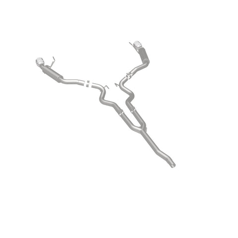 MagnaFlow Cat-Back 15-16 Ford Mustang 2.3L L4 Competition SS 3in Dual Split Rear 4.5in Black Tips - 19256