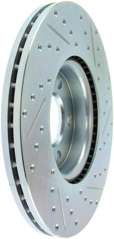 StopTech 07-13 Mazdaspeed3 Sport Slotted & Drilled Front Right Rotor - 227.45078R