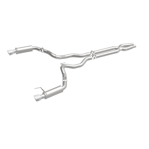 MagnaFlow Cat Back, SS, 3in, Competition, Dual Split Polished 4.5in Tips 2015 Ford Mustang GT V8 5.0 - 19101