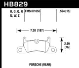 Hawk 12-17 Porsche 911 DTC-60 Race Rear Brake Pads - HB829G.594
