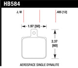 Hawk Aerospace Single Dynalite 12mm Thickness DTC-30 Race Brake Pads - HB584W.485